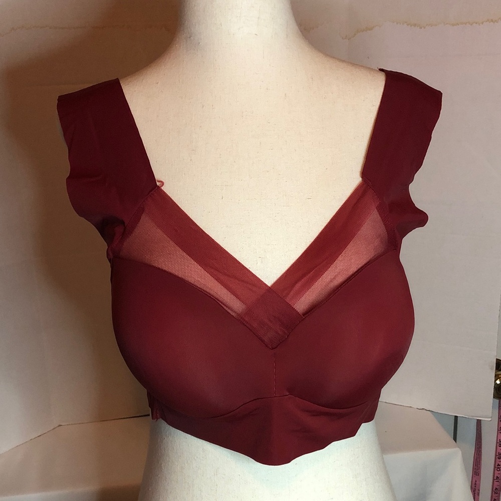 Elegant Burgundy Women's Bra